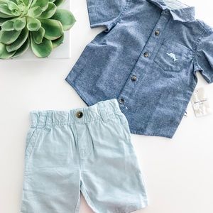 Tommy Bahama Boys Summer Casual Button Down Outfit